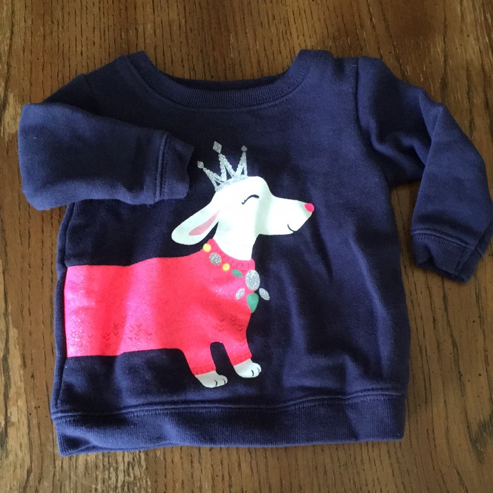 6 for $20 Carter’s Glitter Sweatshirt 3 Month